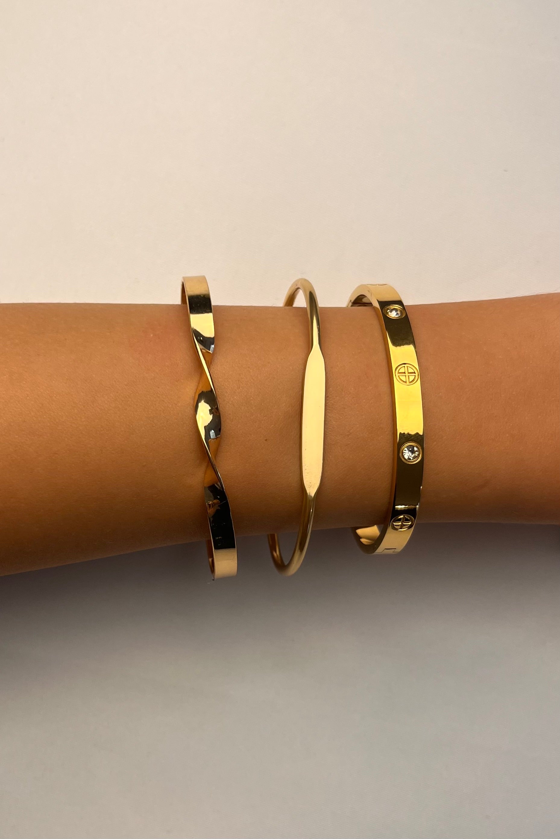 Armreif „golden swirl“